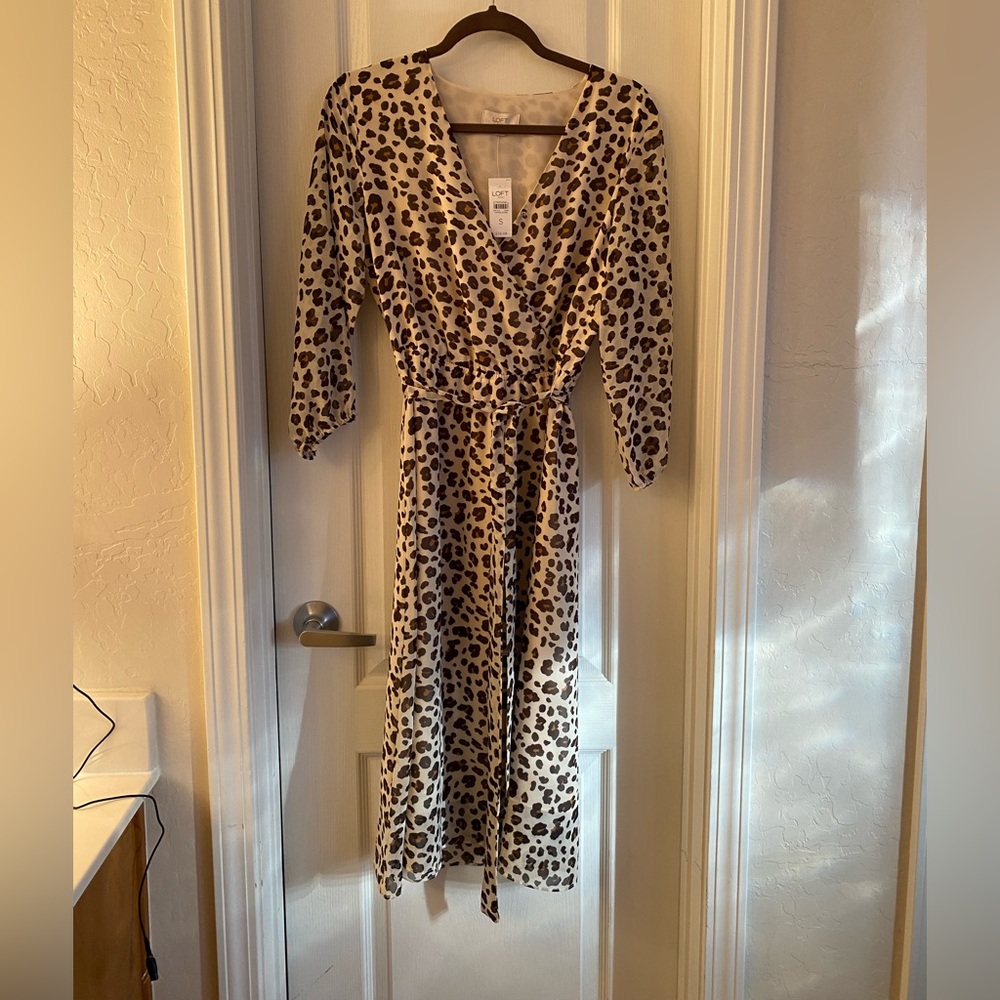 Loft Leopard Print Dress